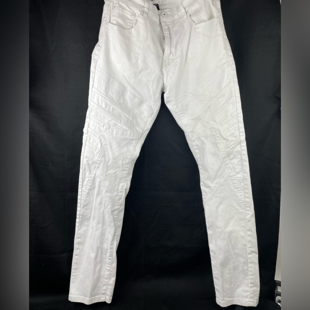 M Society Politically Incorrect White Jeans Sz 36x32